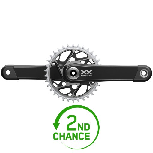 Produktbild von SRAM XX SL Eagle Kurbelgarnitur - Carbon | T-Type kompatibel | 1x12-fach | D1 - schwarz - B-Ware