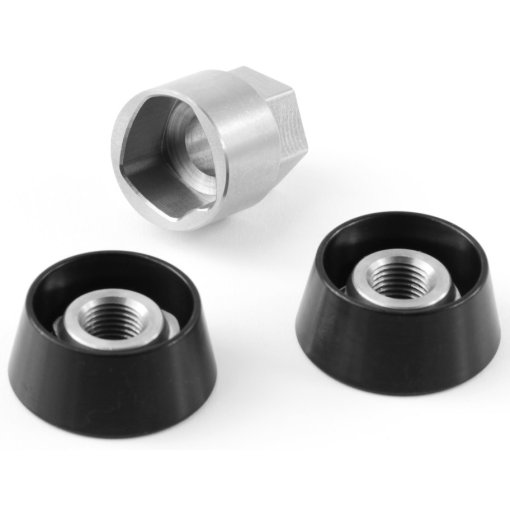 Foto de Pitlock Set SH90 double for FW Shimano Hub Dynamo Full Axle - black