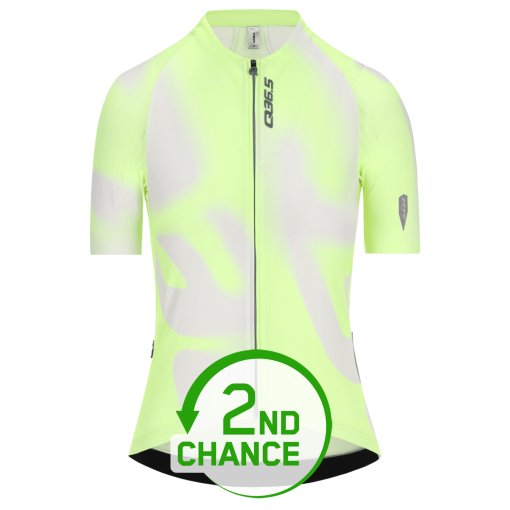 Image of Q36.5 Gregarius Pro Big Logo Short Sleeve Jersey Women - fluo yellow - 2nd Choice