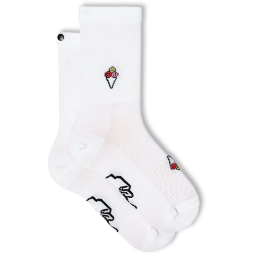 Foto de FINGERSCROSSED Calcetines Ciclismo - Classic Rituals - Ice Cream - White