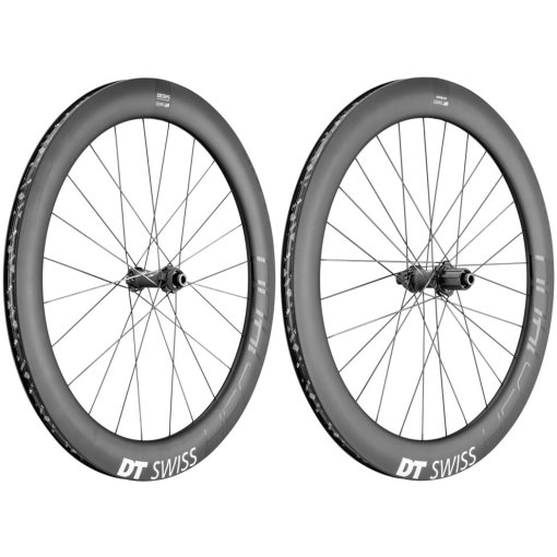 Photo produit de DT Swiss HEC 1400 SPLINE 62 Paire de Roues - 28&quot; | Carbone | Clincher | Centerlock - 12x110mm Boost | 12x148mm Boost