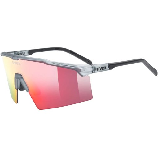 Produktbild von Uvex Flowline Fahrrad-Brille - smoke matt/mirror red