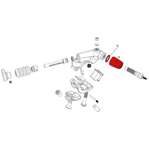 Produktbild von RockShox Return Speed Einstellknopf für Reverb A2 Remote - 11.6818.026.000