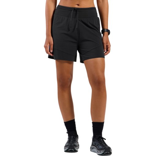 Productfoto van Odlo X-Alp 5-inch 2-in-1 Hardloop-half-tights dames - black