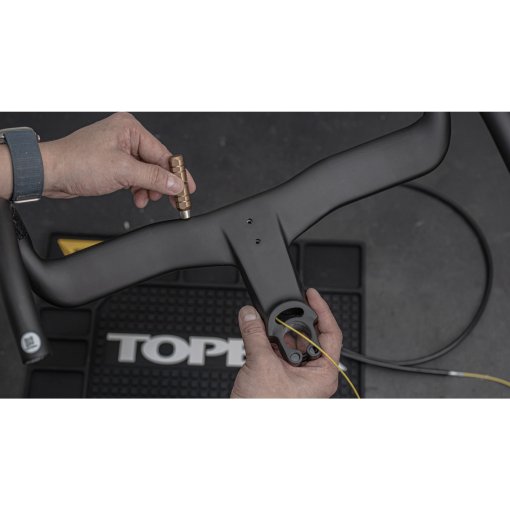RYET Ergo Ace routage de câble interne complet guidon de vélo de route T800 guidon intégré en carbone Di2 avec support d'ordinateur de vélo  18