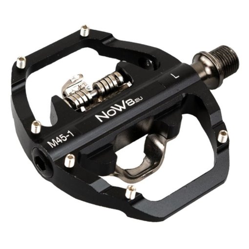 Picture of NOW8 LIGILO M45 Pedals - Dual Side | Flat + Clipless (SPD) - black