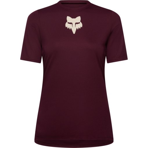 Picture of FOX Ranger MTB-Jersey Short Sleeve Women - Head - dark maroon