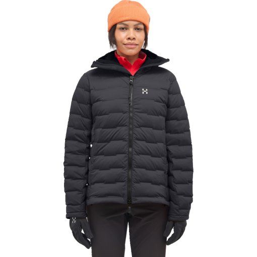 Foto de Haglöfs Spitz Chaqueta plumífero con capucha Mujer - true black 2C5