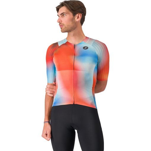 Picture of Castelli Free Speed 3 Race Top Men - paprika/winter sky 655