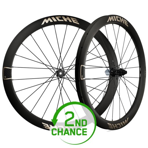 Photo produit de Miche GRAFF Aero 48 Gravel Paire de roues - 28&quot; | Carbone | Hookless | Centerlock - 12x100mm | 12x142mm - SRAM XDR - Second Choix