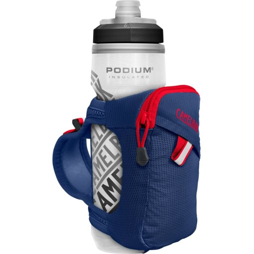Produktbild von CamelBak Quick Grip Chill Isolierten Handhalterung + 620ml Podium Chill Isolierten Trinkflasche - deep sea