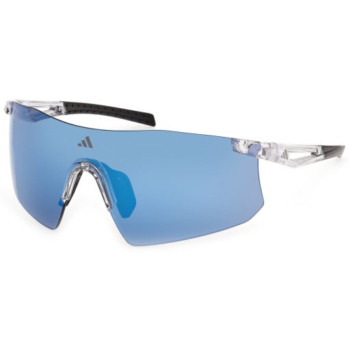 Photo produit de adidas Kaphiros SP0122 Lunettes - Shiny Cristal Clear / Blue Mirror