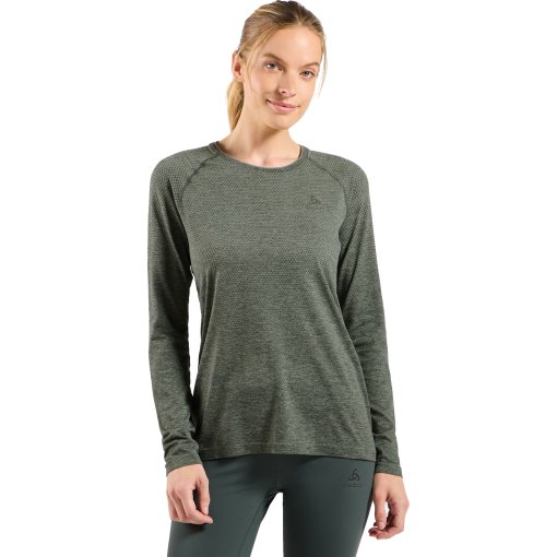 Immagine prodotto da Odlo Maglia a Maniche Lunghe Running Donna - Essentials Seamless - shadow melange