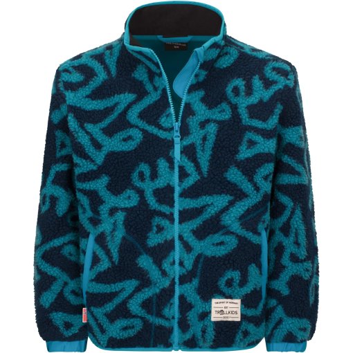 Foto de Trollkids Lyngdal Chaquetas para niños - Dark Turquoise/Madeira Blue
