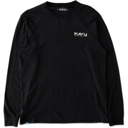 Foto de KAVU Camiseta de Manga Larga Hombre - Etch Art - Negro