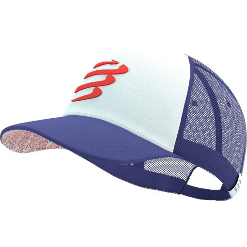 Photo produit de Compressport Casquette - Trucker - orient blue/star white