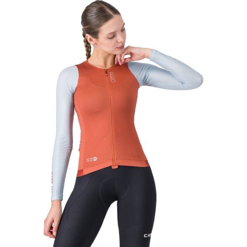 Productfoto van Castelli Corretto Shirt lange mouwen dames - paprika/winter sky 655