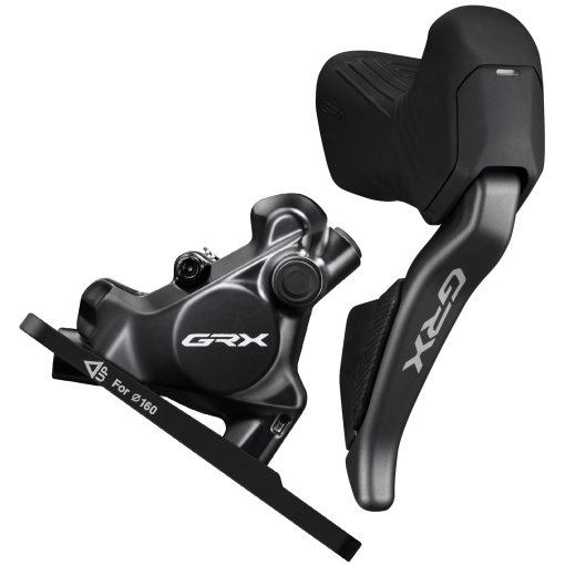 Immagine prodotto da Shimano Freno a Disco - GRX ST-RX825 + BR-RX820 - Di2 | 2x12 Velocità | Flat Mount | J-Kit - Destra (R) | Anteriore (F)