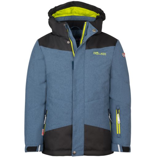 Foto de Trollkids Chaqueta Niño - Norefjell - Mystic Blue/Glow Green