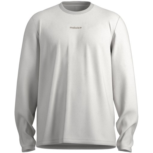 Foto de Maloja Camiseta de Manga Larga Hombre - LuimesM. Organic Cotton - shaded white 1148