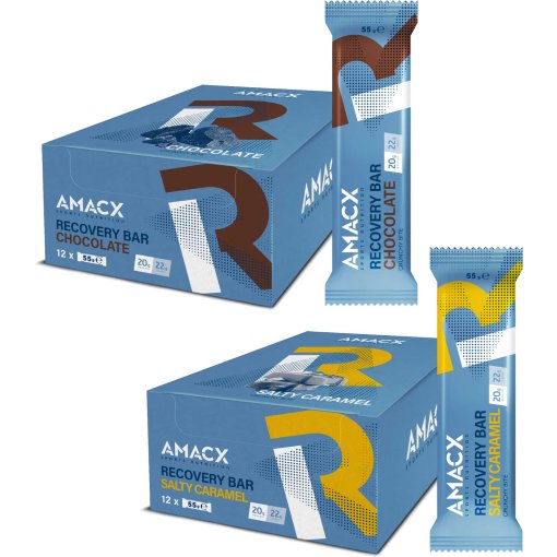 Immagine prodotto da Amacx Barretta di Proteine e Carboidrati - Recovery Bar - 12x55g