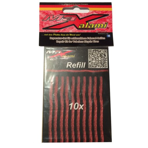 Immagine prodotto da MaXalami Confezione di ricambio - Die Rennwurst Tubeless-Repair - 10 Pezzi