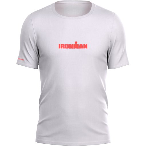 Photo produit de Compressport T-Shirt Homme - Training - Ironman 2026 - white/neon red - L1