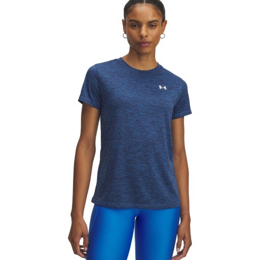 Foto de Under Armour Camiseta de Manga Corta Mujer - UA Tech™ Twist - Blue Atlantis/White