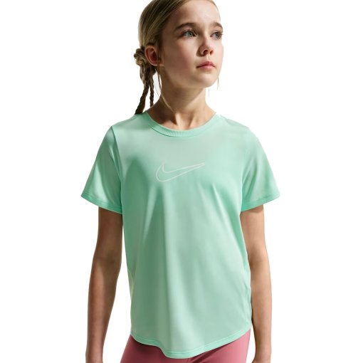 Productfoto van Nike One Fitted Dri-FIT-Shirt Kinderen - arctic green/white FZ5600-326