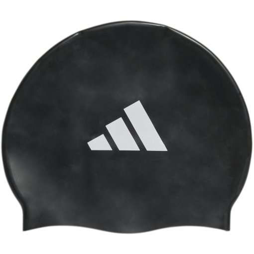 Picture of adidas 3-Stripes Swim Cap Kids - black/white KB9510