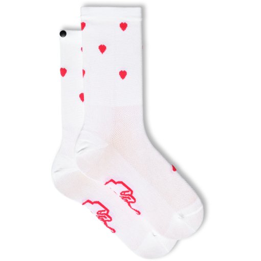 Foto de FINGERSCROSSED Calcetines Ciclismo - Classic Rituals - Hearts - White