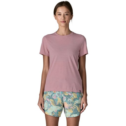 Productfoto van Patagonia Cap Cool Ultra t-shirt dames - Light Violet - Quiet Violet X-Dye