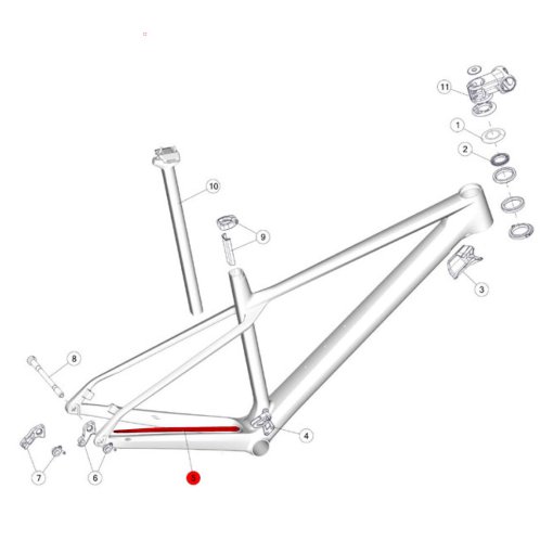 Photo produit de BMC Chainstay Protector for Fourstroke 01 - 301741