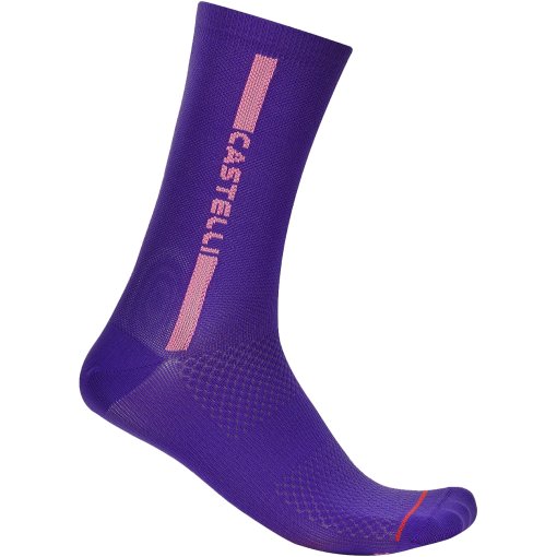 Produktbild von Castelli Linea Logo 15 Socken - ultraviolet/rosa giro 501