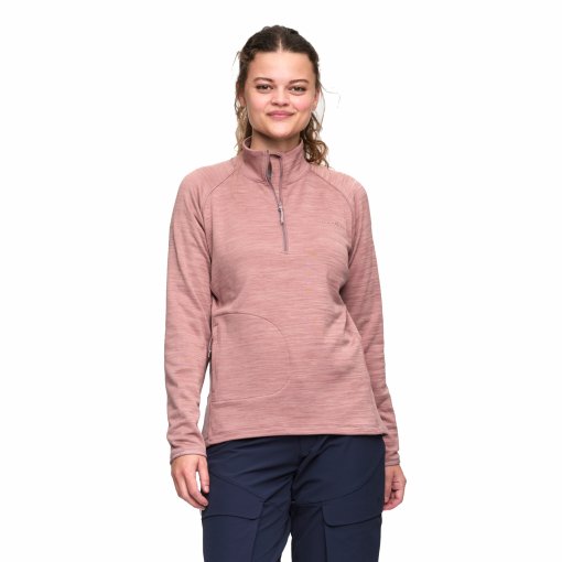 Foto de Kari Traa Camiseta de Manga Larga Mujer - Berthe Midlayer Half Zip - taupe