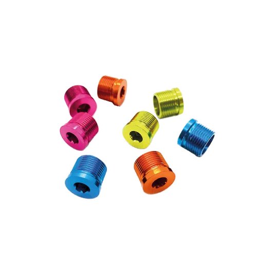 Immagine prodotto da magped Tappi per Mandrini por ULTRA 2 / ENDURO 2 Asse del pedale - 8 Pzo. - verde/blu/rosa/arancio