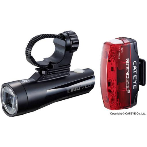 Immagine prodotto da Cat Eye GVolt70.1 Set di luci bici + Rapid Micro G 