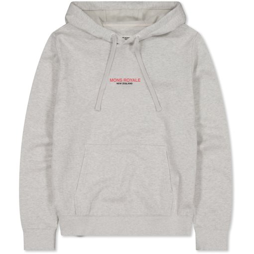 Produktbild von Mons Royale Inversion Merino Kapuzenpullover Damen - light grey heather