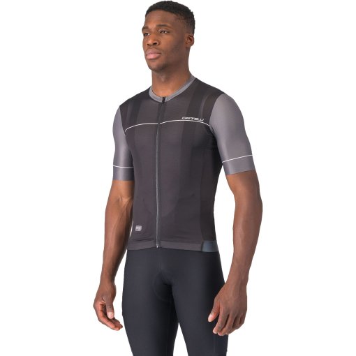Foto de Castelli Maillot de Manga Corta Hombre - Unlimited Endurance 2 - light black/smoky grey-ivory 085
