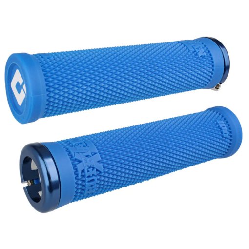 Immagine prodotto da ODI Manopole di Manubrio - Ruffian XL - BMX | Lock-On V2.1 | 135mm - blu