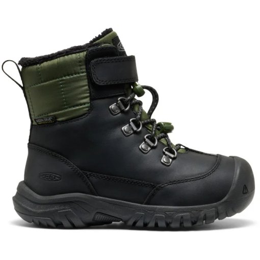 Picture of KEEN Kanibou Waterproof Winter Boots Kids - Black/Bronze Green