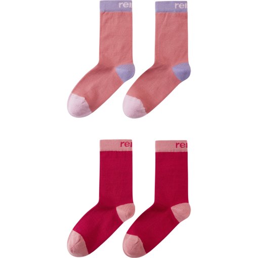 Photo produit de Reima Parit Lot de 2 paires de chaussettes pour enfants - rose blush 112A