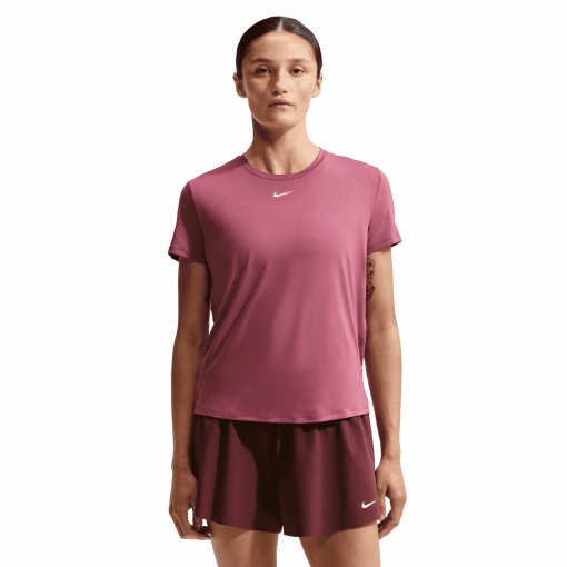 Picture of Nike One Classic Dri-FIT Short Sleeve Top Women - pink smoke/white FN2798-654