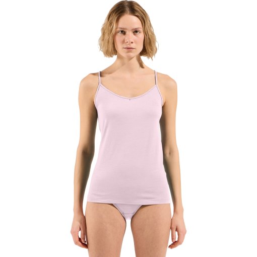 Picture of Odlo Natural Merino 160 V-Neck Base Layer Singlet Women - hyper pink