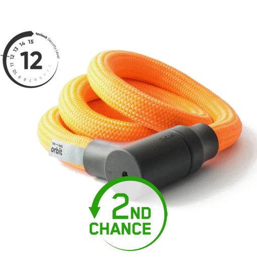 Produktbild von tex–lock orbit Seilschloss - 120cm - acid orange - B-Ware