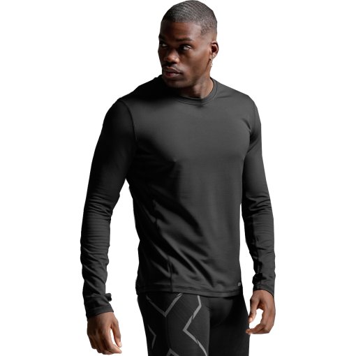 Foto de 2XU Camiseta Interior Manga Larga Hombre - Ignition Grid - black/silver reflective