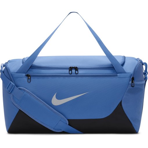 Image of Nike Brasilia Small Duffle Bag 40L - indigo storm/black/reflect silver IB4394-459