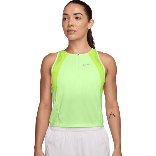Produktbild von Nike Dri-Fit Laufoberteil Damen - barely volt/volt/reflect silver HJ2238-701