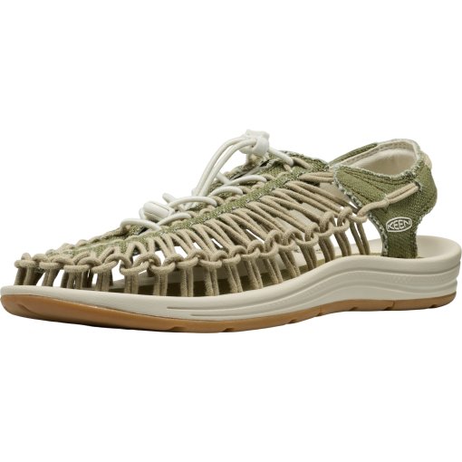 Image of KEEN Uneek Canvas Sandals Men - Martini Olive/Birch
