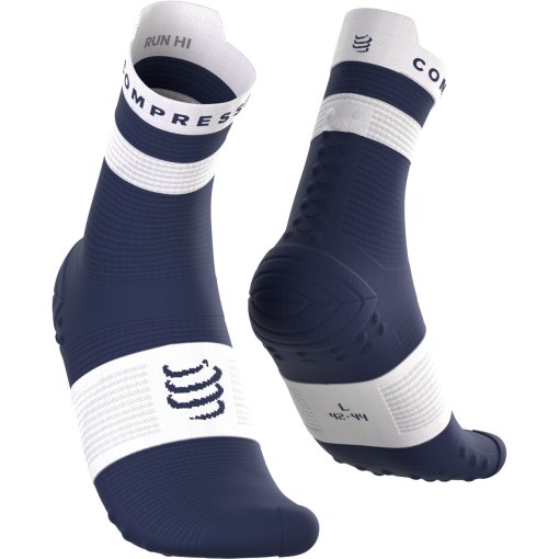 Produktbild von Compressport Pro Racing Kompressionssocken v4.0 Run High - peacoat/white